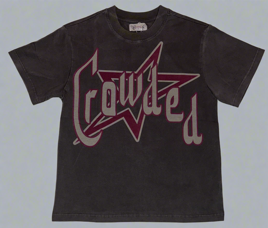WASHED CARDINAL 5 POINT TEE